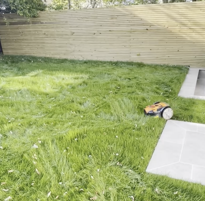 Photo showing a random mowing path